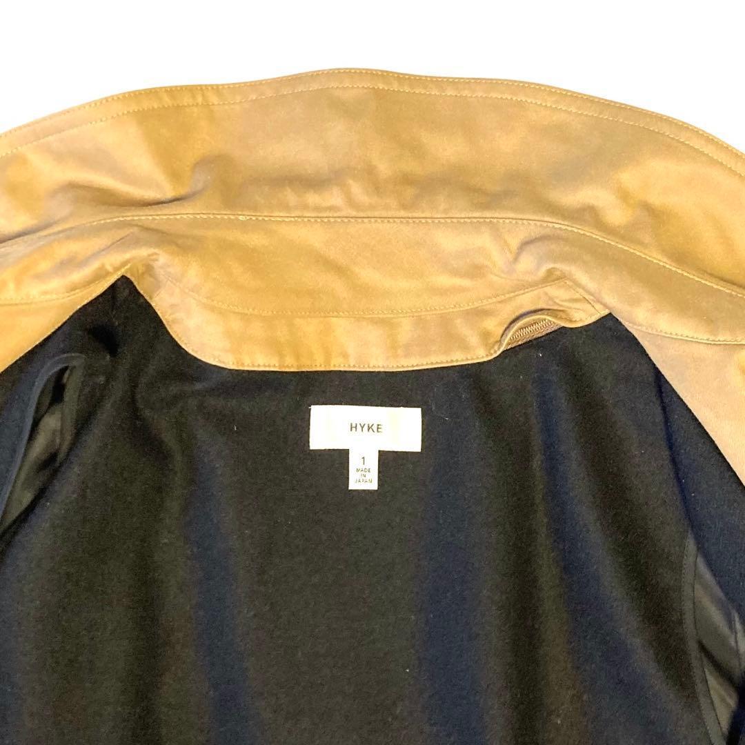【美品】HYKE トレンチコート 2Way　ウールライナー ベルト付 サイズ1