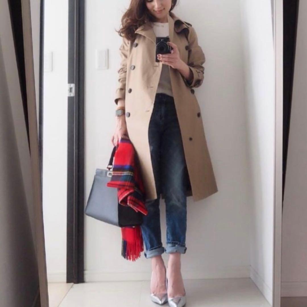 【美品】HYKE トレンチコート 2Way　ウールライナー ベルト付 サイズ1