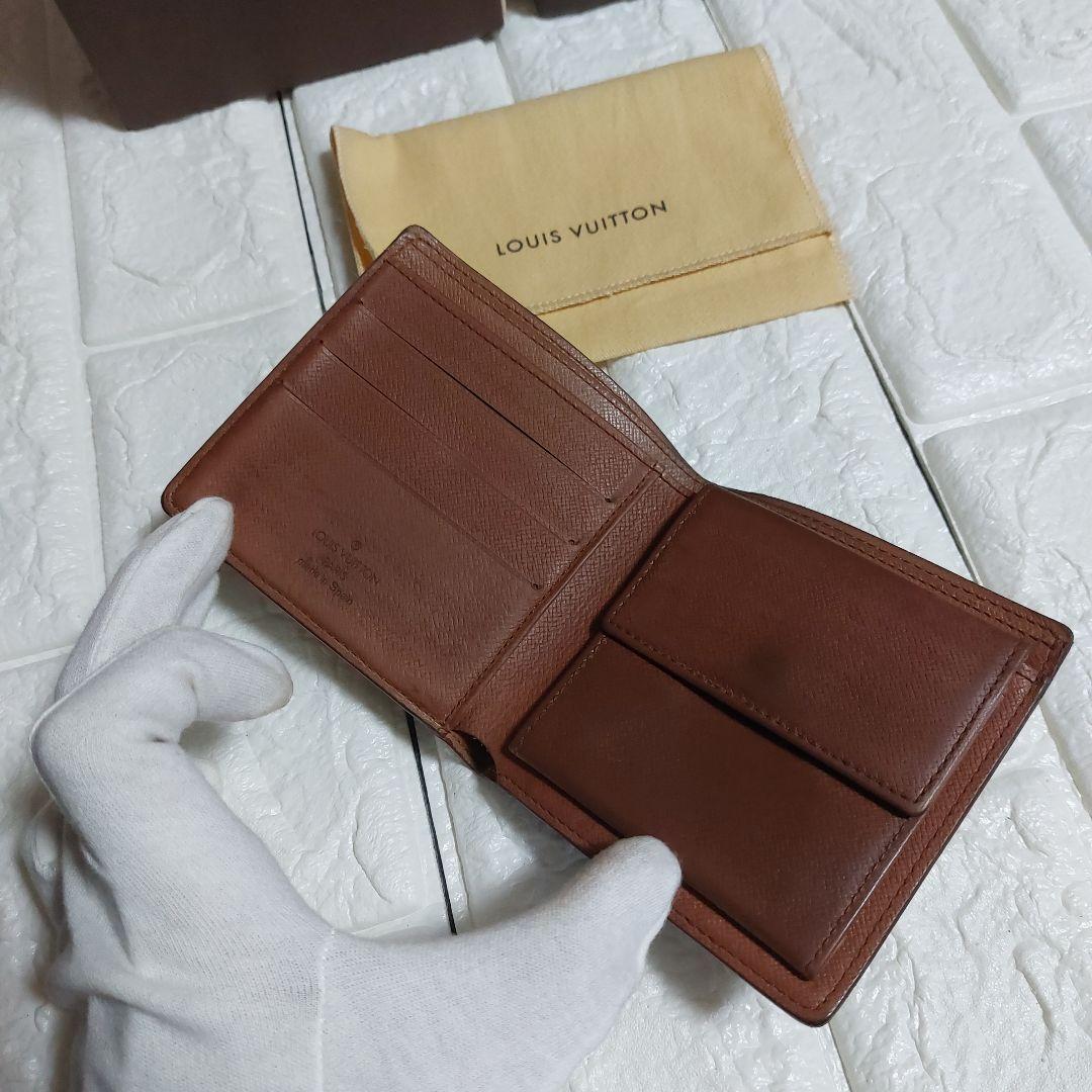 Louis Vuitton ルイヴィトン モノグラム 二つ折財布 付属品付き