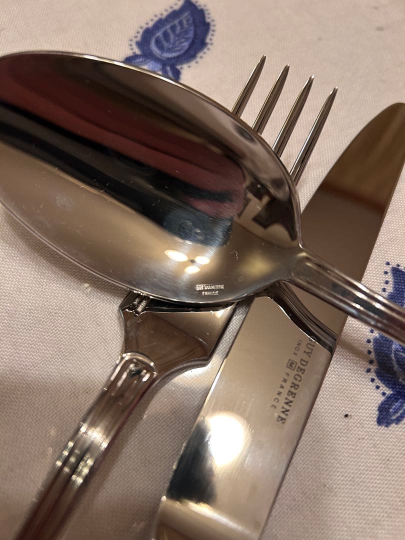 ドグレーヌGuy Degrenne カトラリー48セット+レードルフランス製