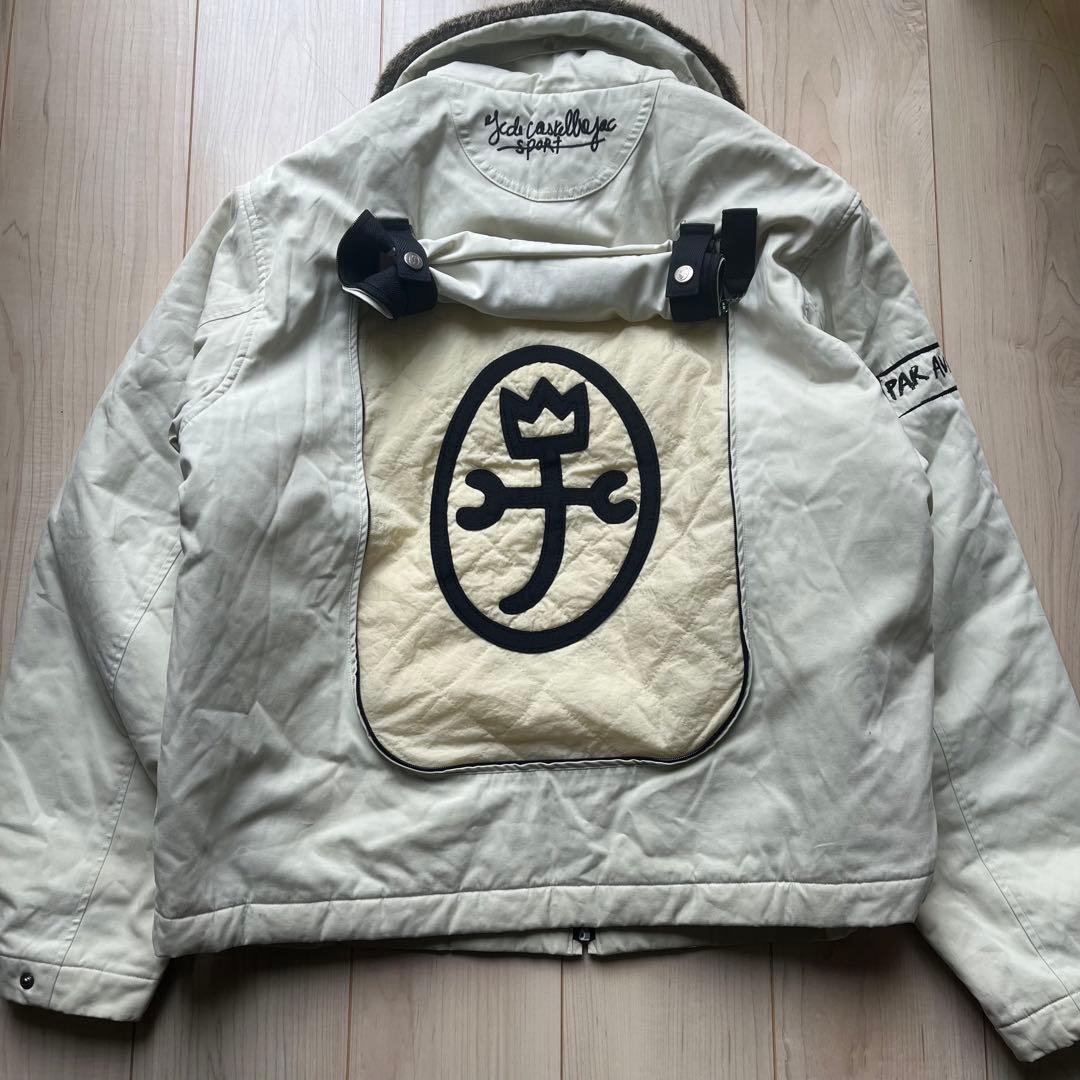 CASTEBAJAC カステルバジャック ダウンコート ジャケット 刺繍　ロゴ