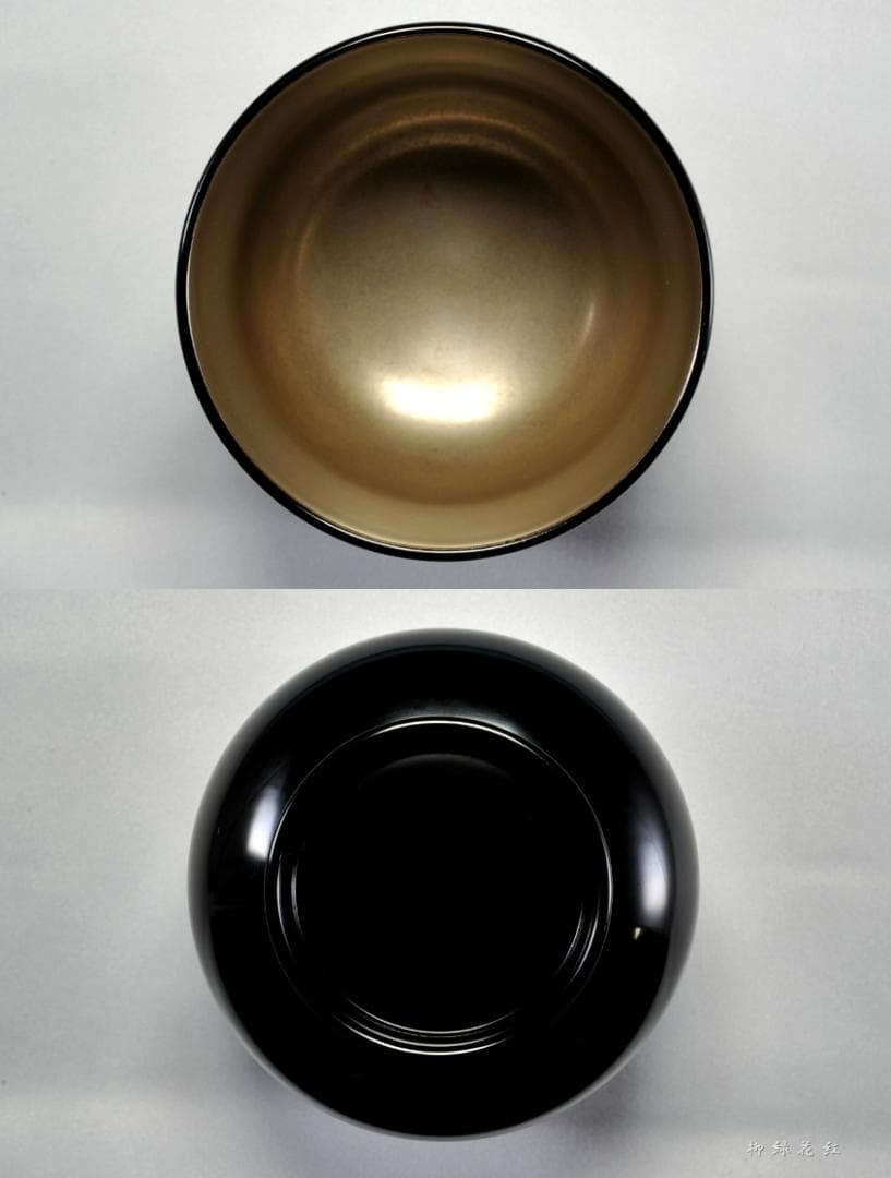 静峰 輪島塗 瓢箪形 瓢蒔絵 内銀溜 箸洗 五 共箱 懐石道具