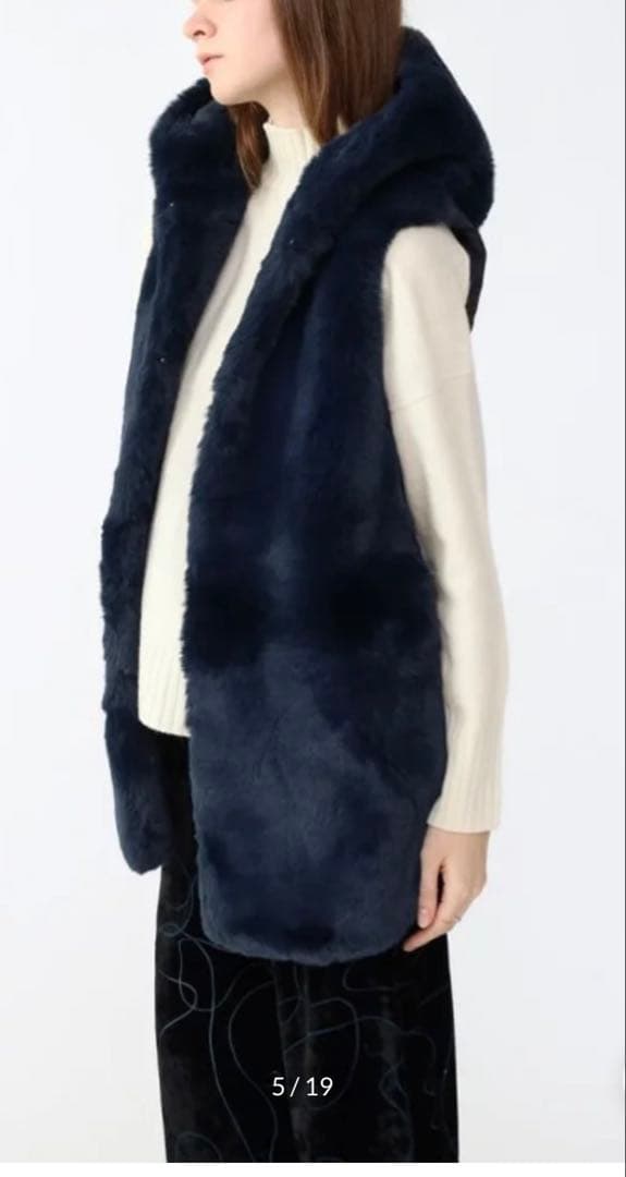 Ağa （アーガ）エコファーベスト ネイビー