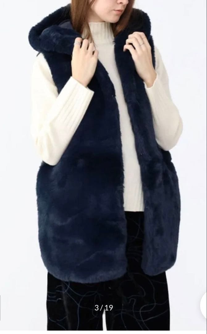 Ağa （アーガ）エコファーベスト ネイビー