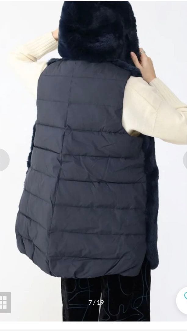 Ağa （アーガ）エコファーベスト ネイビー