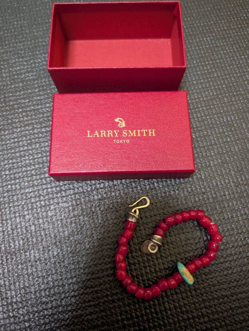 LARRY SMITH ホワイトハーツ　ターコイズ　ブレスレット　ラリースミス