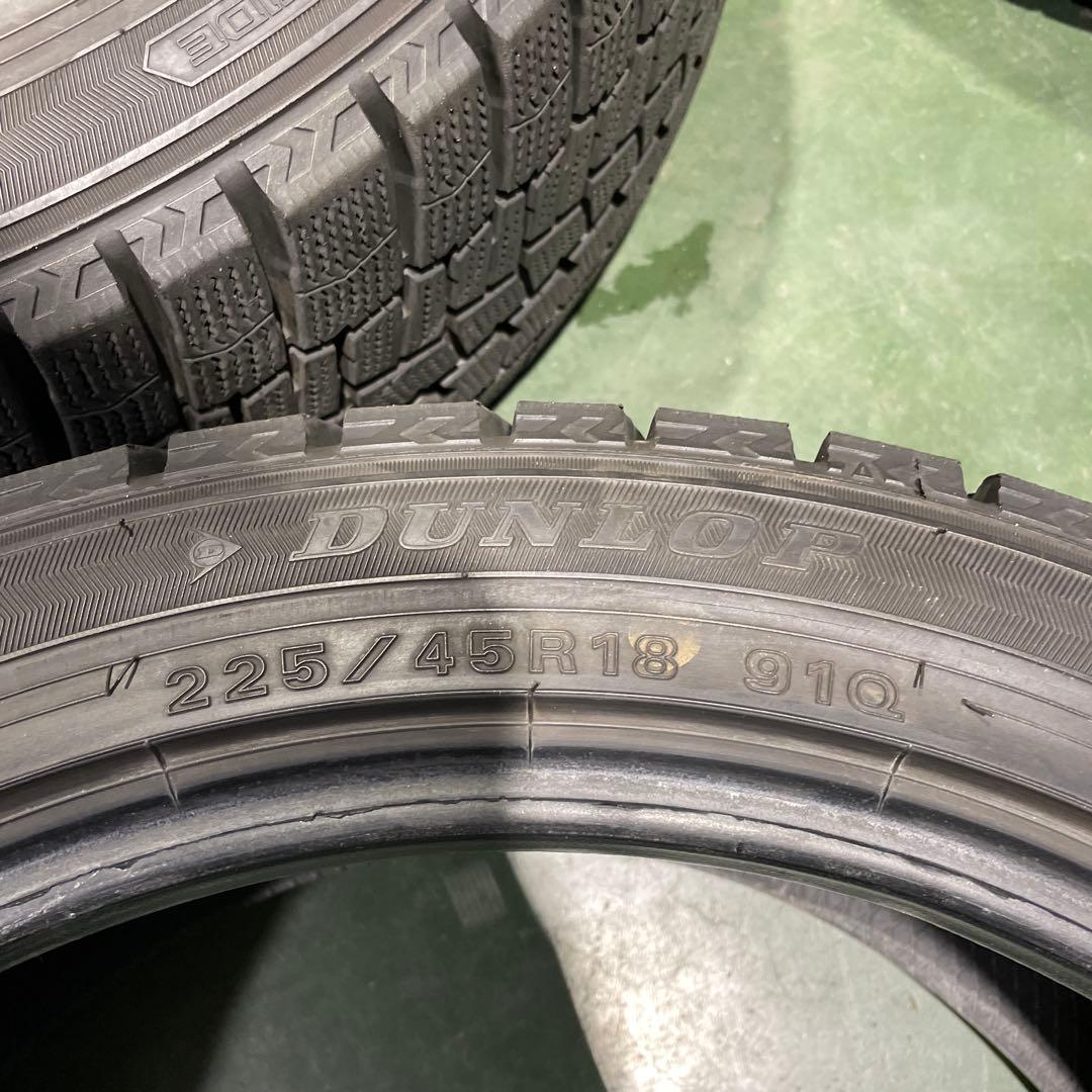 9.5分山 スタッドレス 225/45R18 DUNLOP WINTERMAXX