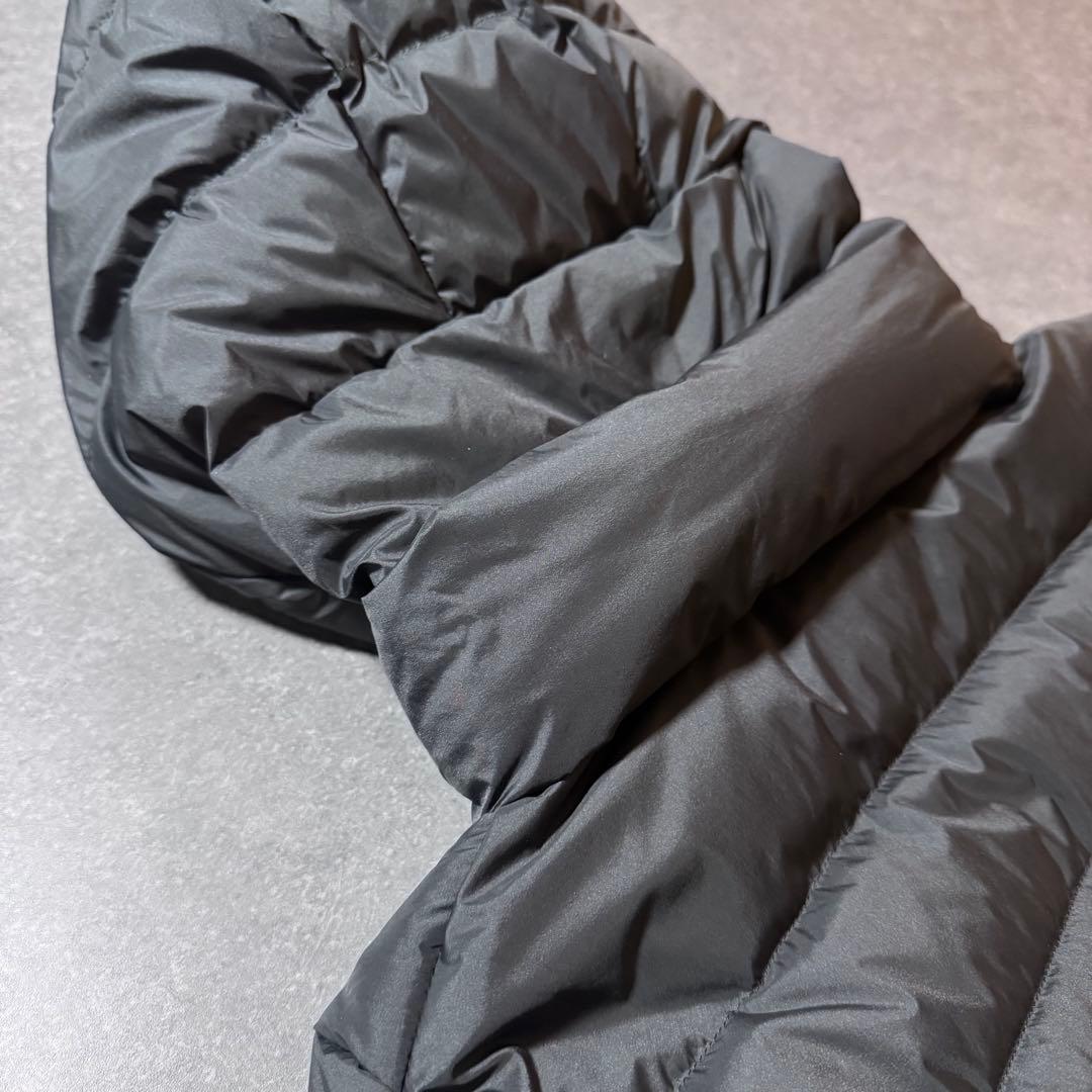 【美品】ウルトラライトダウンロングコート フード付き ブラック 黒 Mサイズ