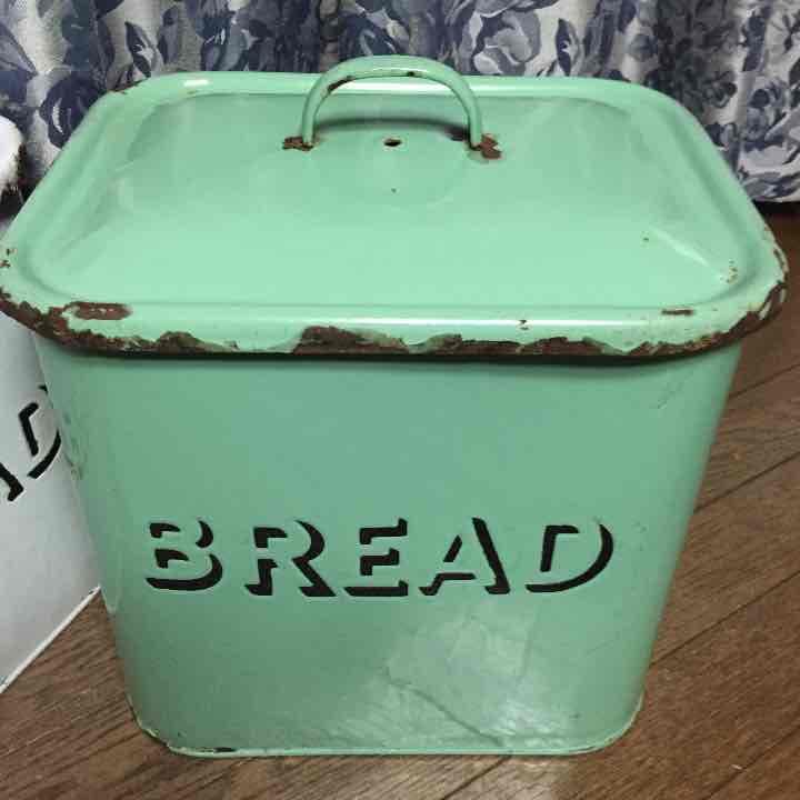アンティーク ブレッド缶(グリーン)