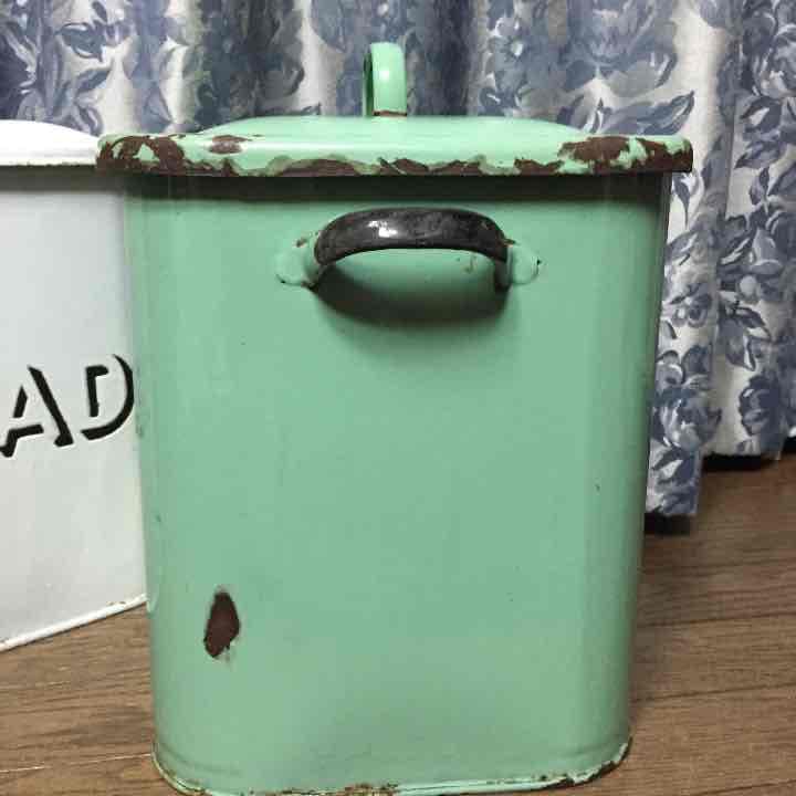 アンティーク ブレッド缶(グリーン)