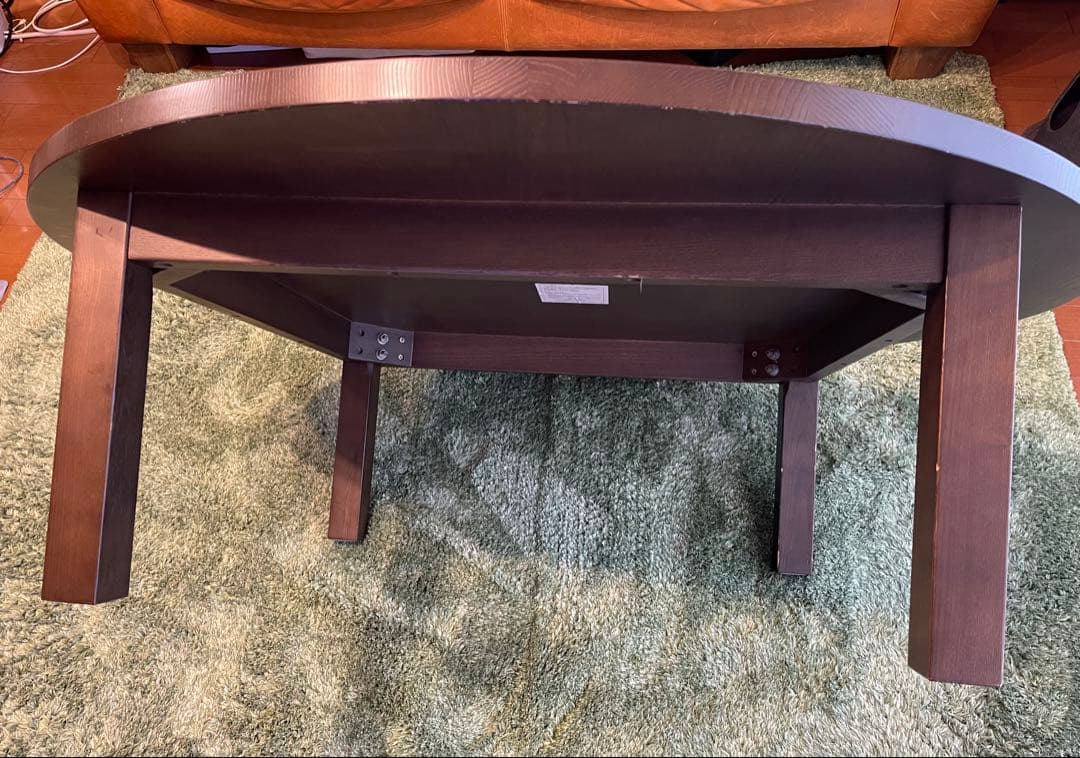 な*み様 無印良品　廃盤モデル　木製ローテーブル　円卓　ちゃぶ台　希少　直径1,