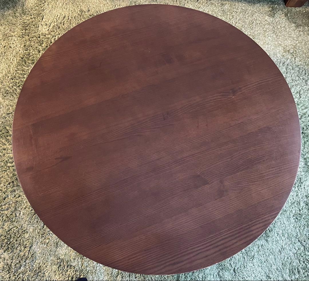 な*み様 無印良品　廃盤モデル　木製ローテーブル　円卓　ちゃぶ台　希少　直径1,