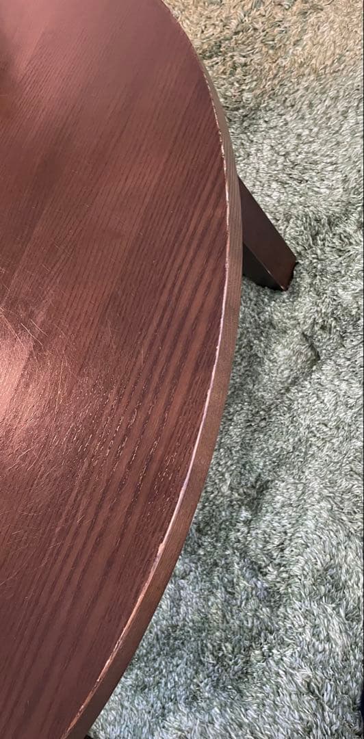 な*み様 無印良品　廃盤モデル　木製ローテーブル　円卓　ちゃぶ台　希少　直径1,