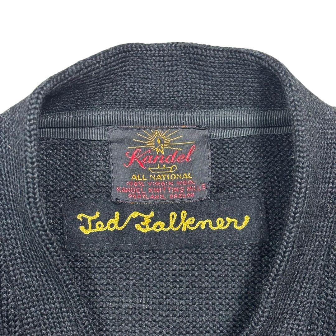 50's Kandel レタード カーディガン L 高配色