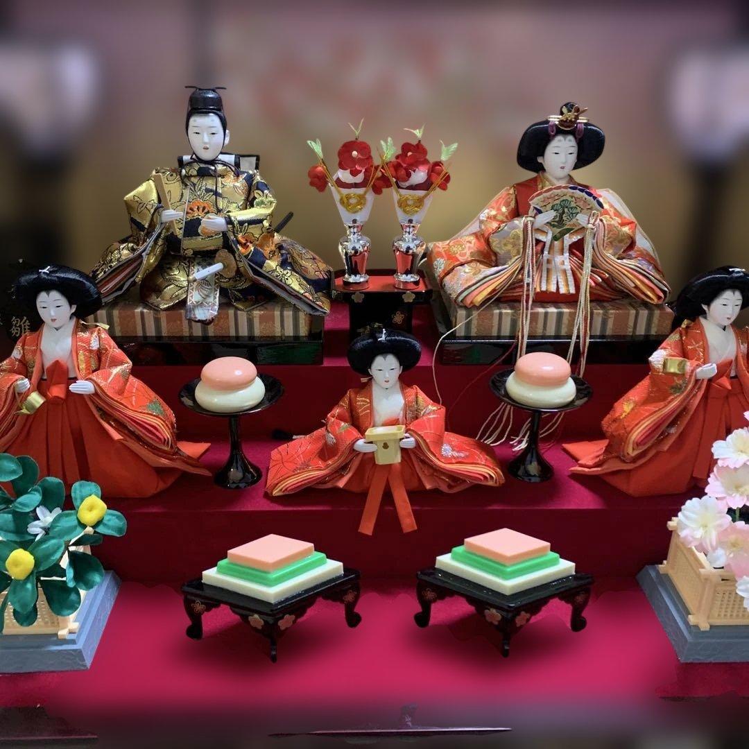 雛人形セット 5体 豪華衣装