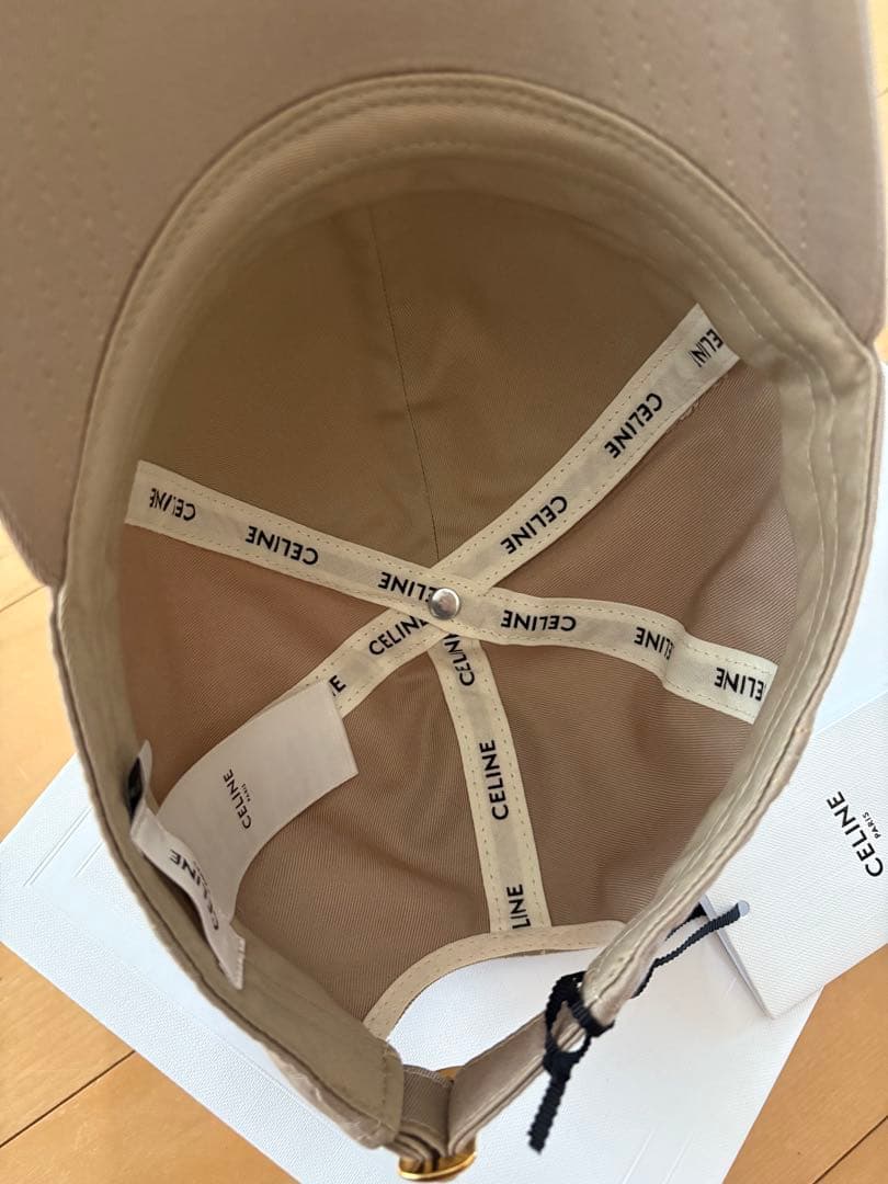 希少⭐︎CELINE ベースボールキャップ　ベージュ