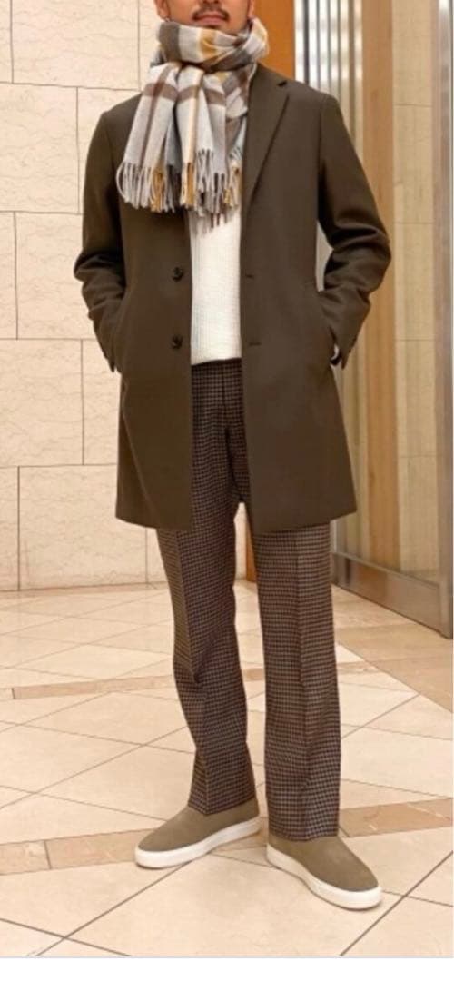 UNITED ARROWS メルトン シングルチェスターフイールドコート