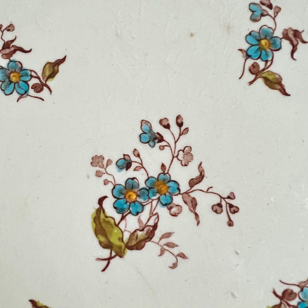 希少！フランス　アンティーク　GIEN ジアン　勿忘草　皿　プレート