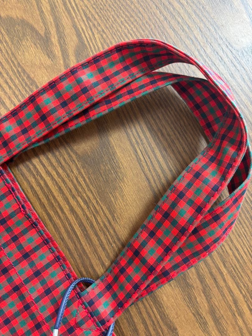 ファミリア 赤トートバッグ 大