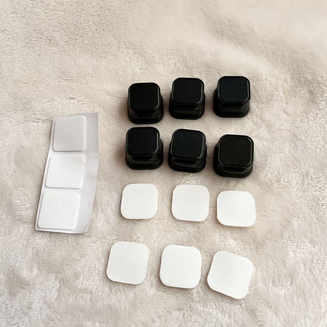 ケーブルホルダー　マグネットクリップ　6個入り　ブラック　ケーブル　収納　固定