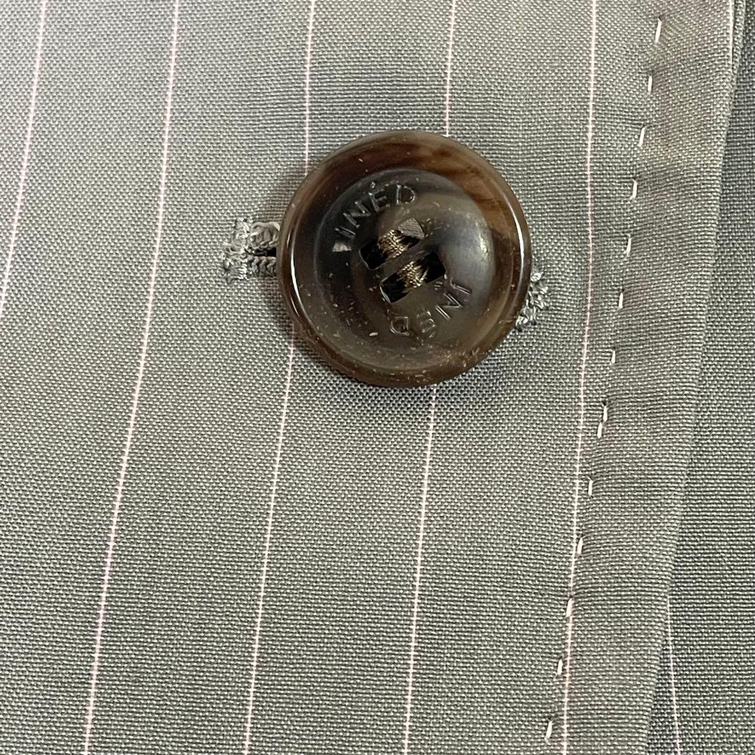 INED レディース　セットアップ パンツ　グレー　ストライプ　11号　日本製