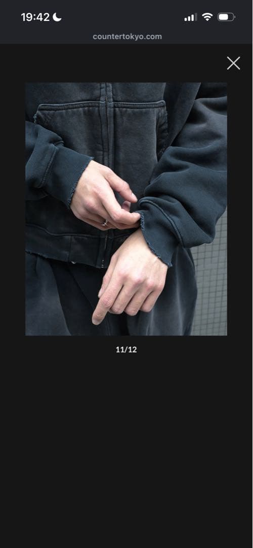 MoojiMooji アメリカ製 OVERSIZED ZIP-UP HOODIE