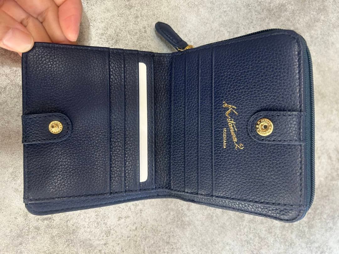 キタムラk2　2026福袋の財布　ネイビーレザー