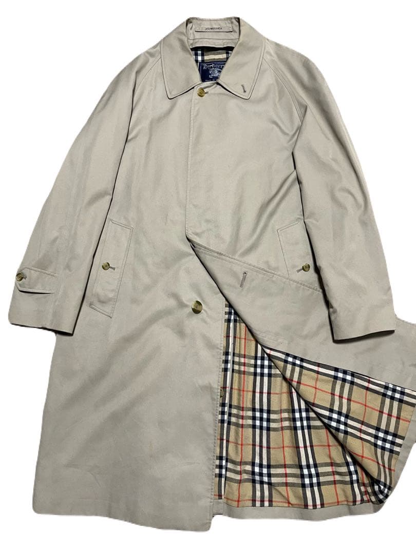 70s 英国製 Burberry's ステンカラーコート ノバチェック ベージュ