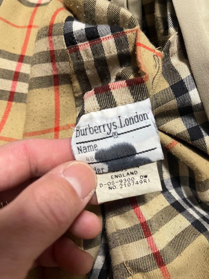 70s 英国製 Burberry's ステンカラーコート ノバチェック ベージュ