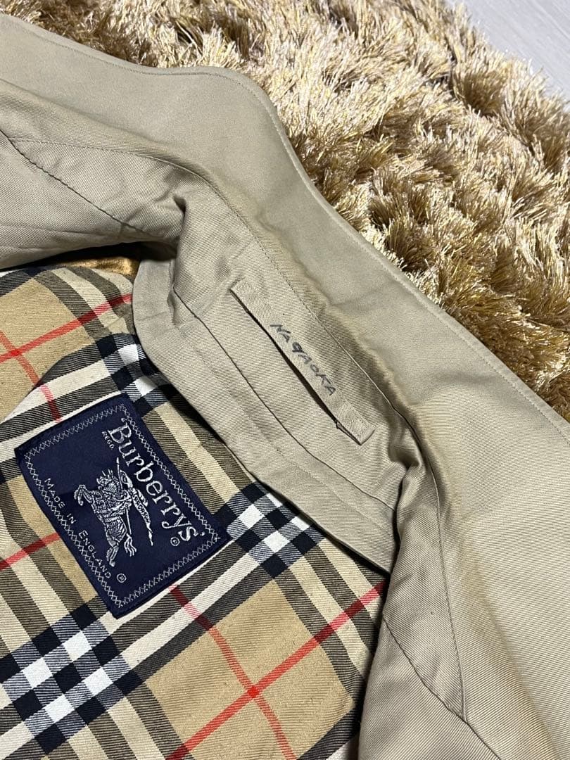 70s 英国製 Burberry's ステンカラーコート ノバチェック ベージュ