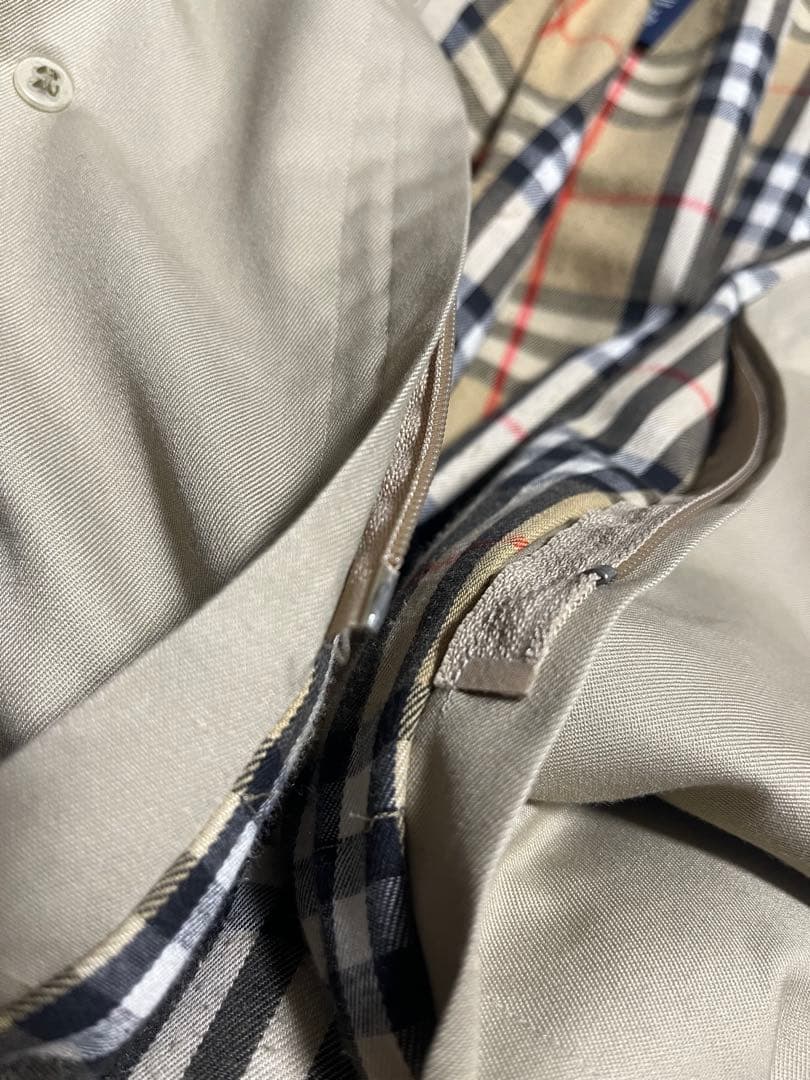 70s 英国製 Burberry's ステンカラーコート ノバチェック ベージュ
