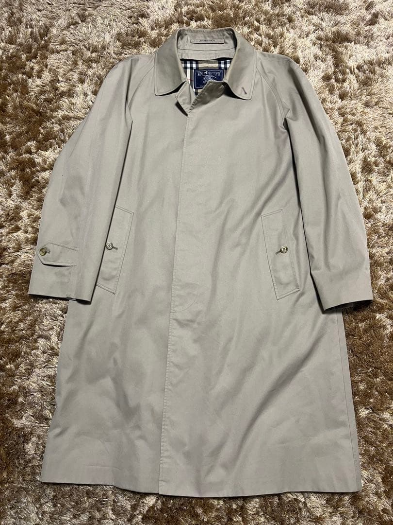 70s 英国製 Burberry's ステンカラーコート ノバチェック ベージュ