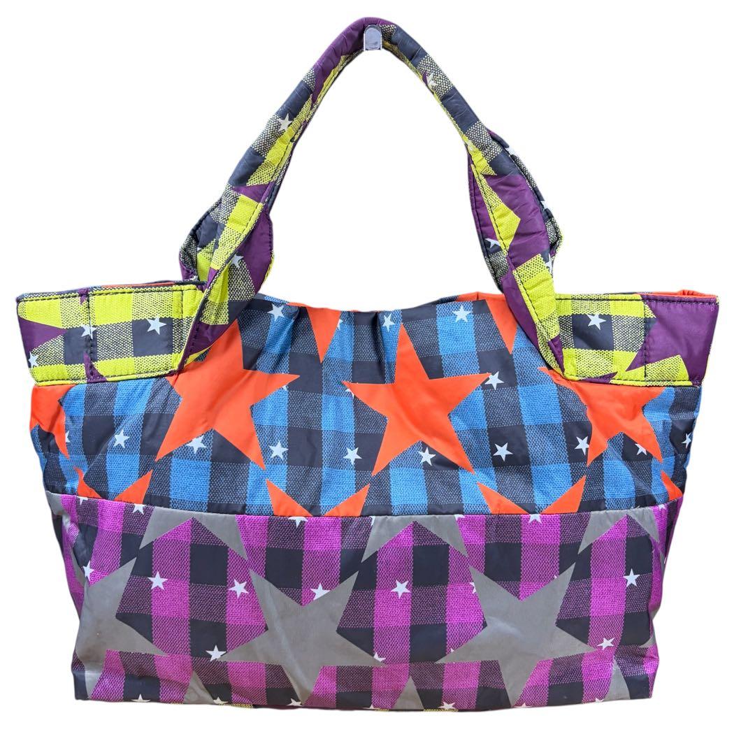 星がポイント‼️Vivienne Westwood カラフル星柄トートバッグ