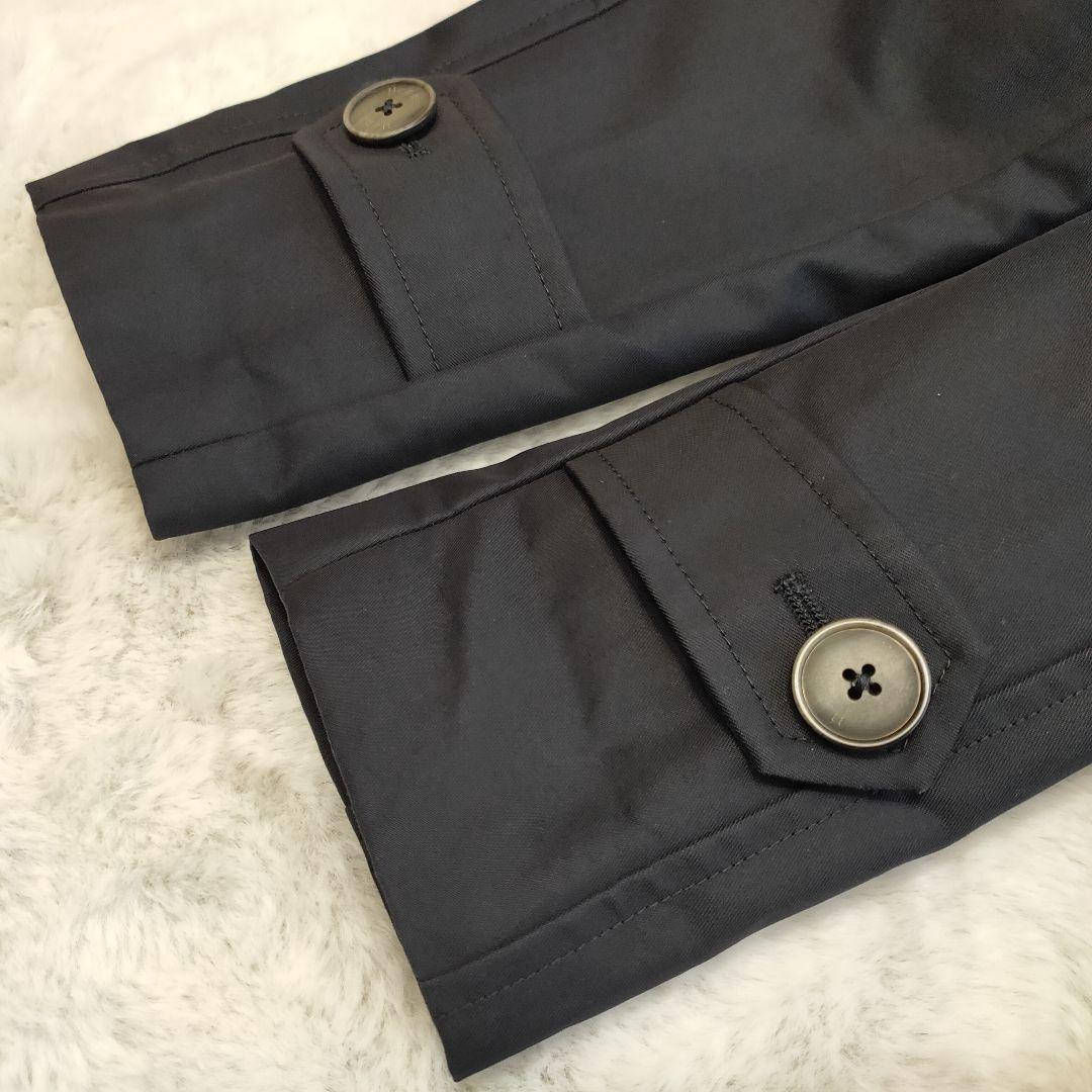 【希少 美品】ヘルノ ノーカラー ステンカラーコート ベルト付 花柄 総裏地