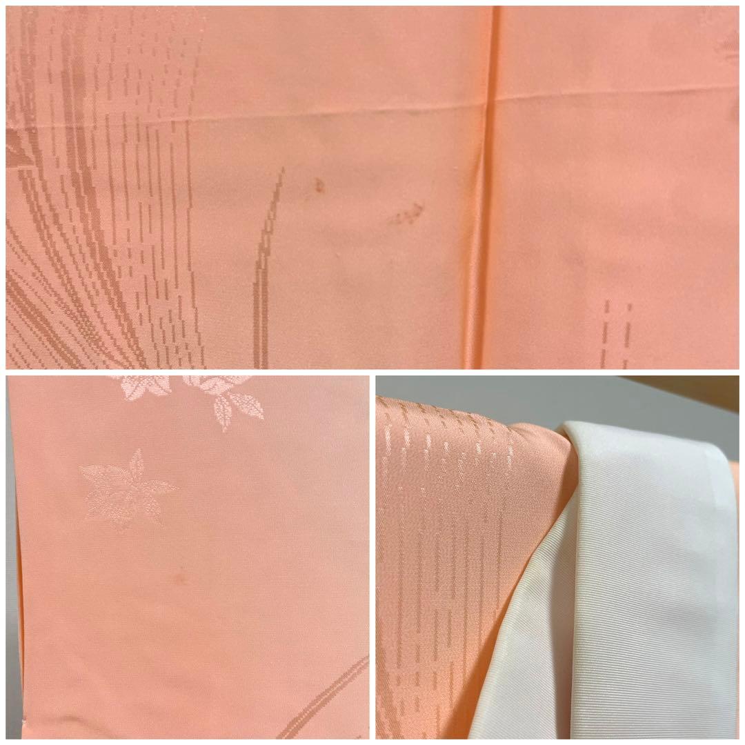 D 振袖襦袢セット 鶴に花々模様 金銀彩 金駒刺繍 正絹 袷 振袖 着物 K12