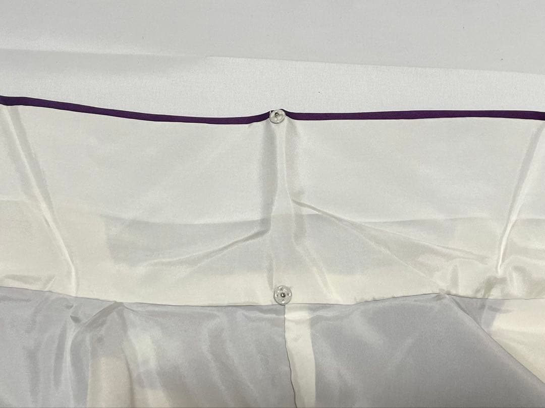 D 振袖襦袢セット 鶴に花々模様 金銀彩 金駒刺繍 正絹 袷 振袖 着物 K12