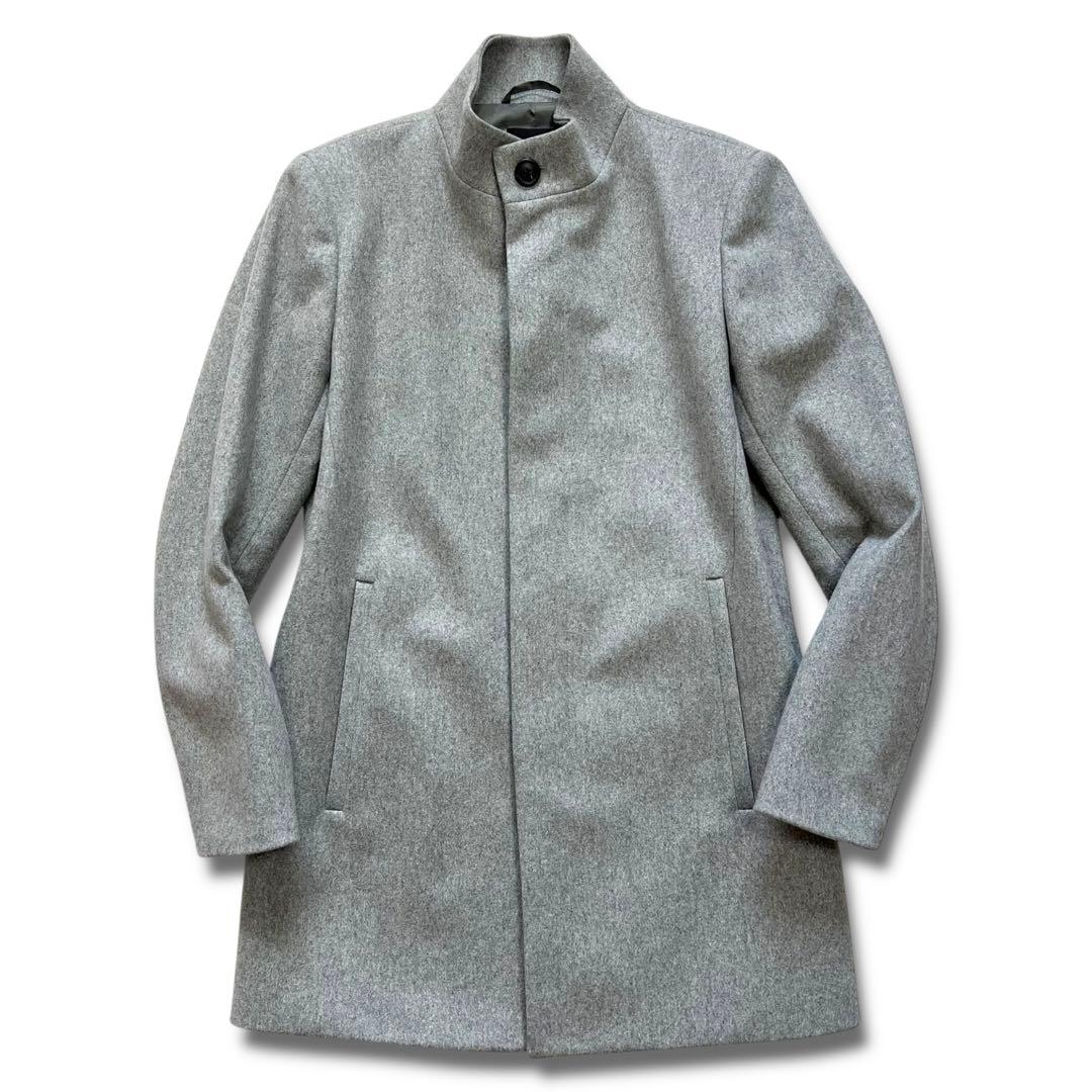 極美品 Theory BELVIN カシミヤ混 スタンドカラー コート XS