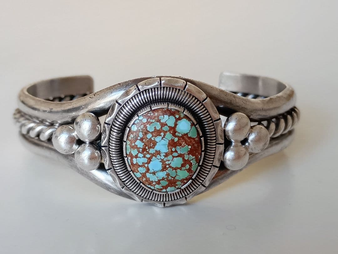 ナバホ・インディアンジュエリー ・ターコイズ ・バングル・ブレスレット