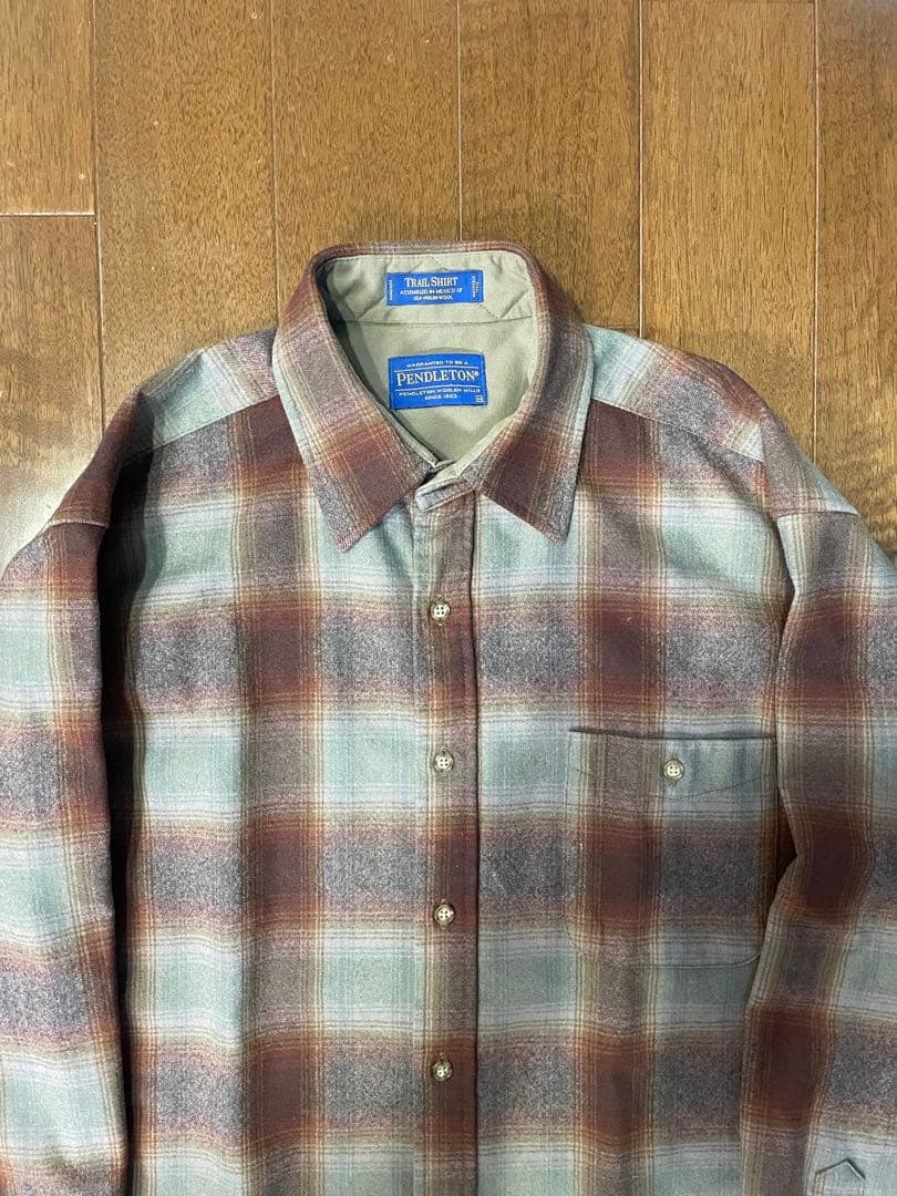 ジェイ アダムス ペンドルトン ウール シャツ オンブレ チェック