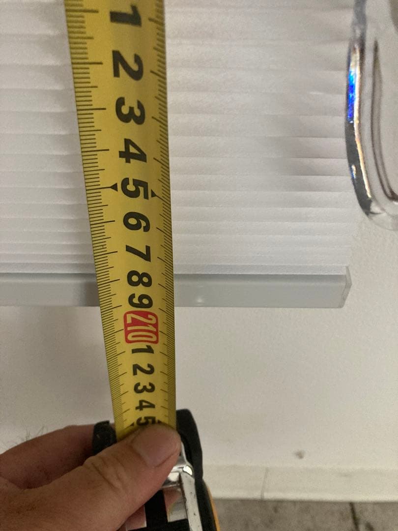 ホワイトハニカムブラインドカーテン210cm✖️170cm