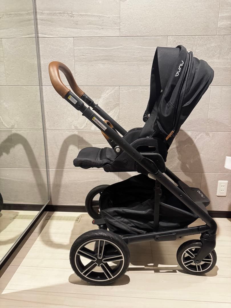 【人気美品】nuna mixxnext ベビーカー レインカバー・防寒シート付き