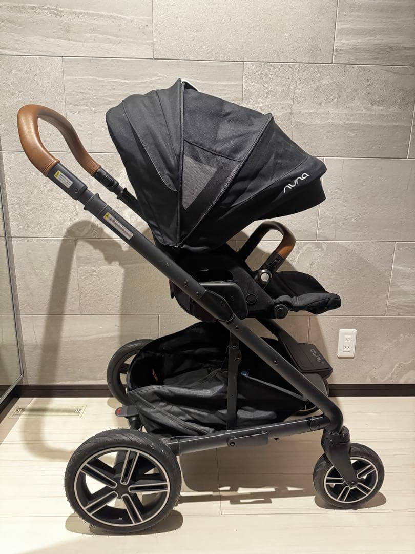 【人気美品】nuna mixxnext ベビーカー レインカバー・防寒シート付き