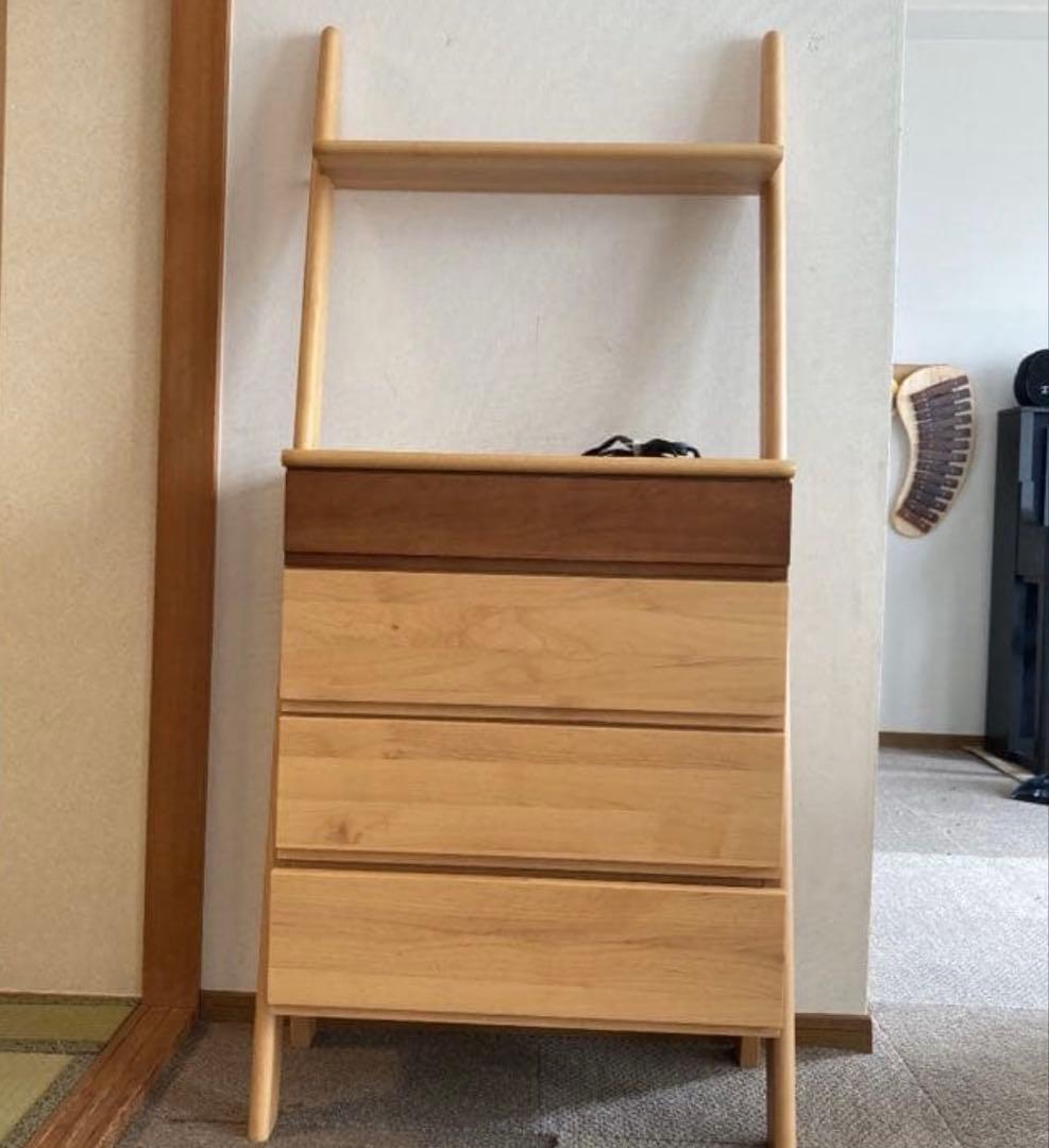 木製シェルフ棚(コンセント穴付き)