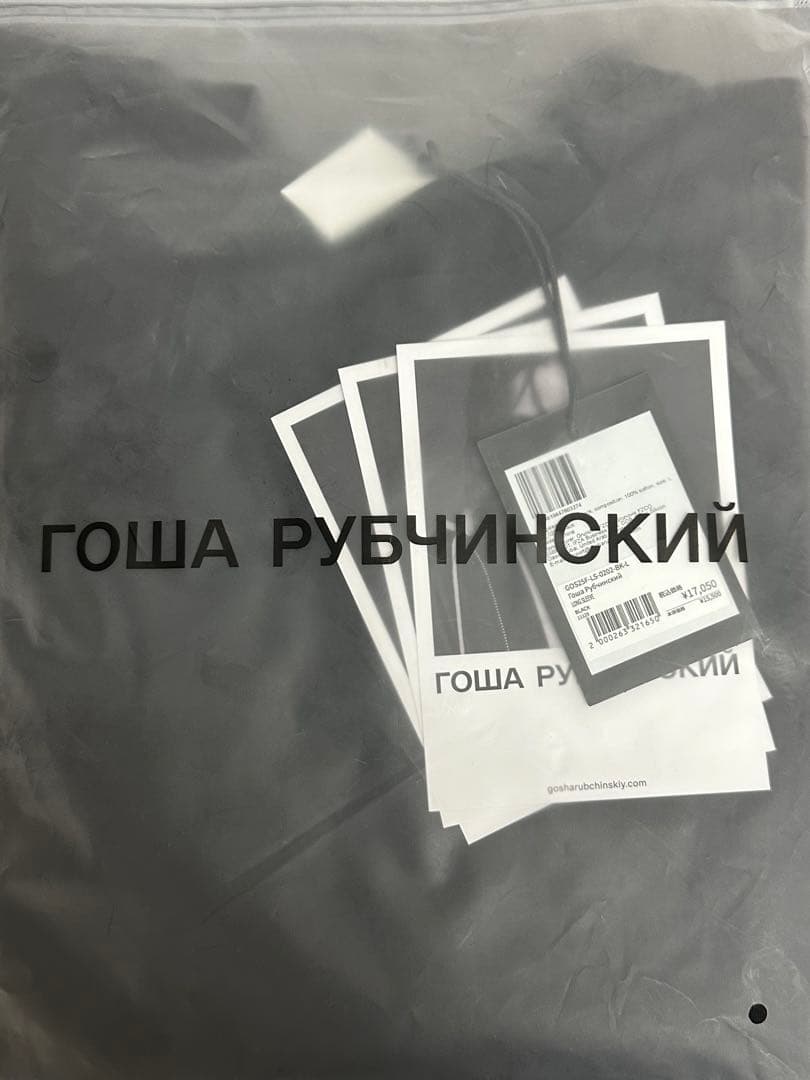 ゴーシャルブチンスキー　Gosha Rubchinskiy ロンT L ブラック