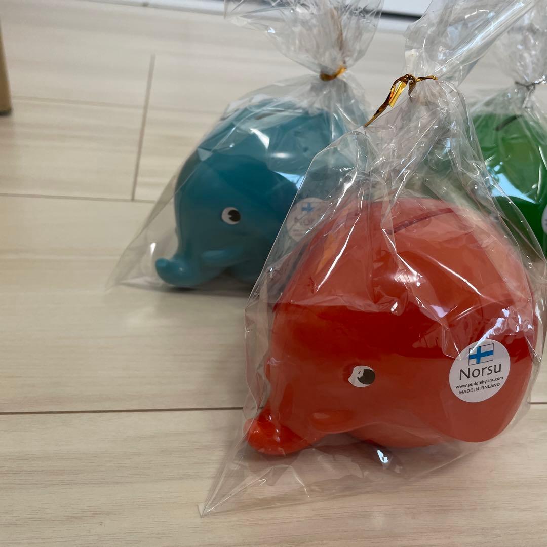 【新品】エレファントバンク7色セット　貯金箱