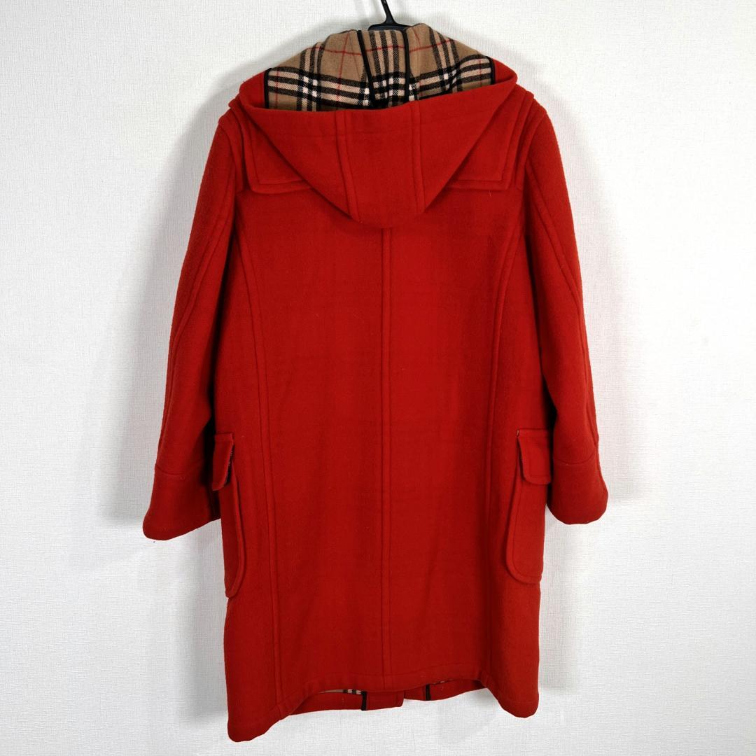 【BURBERRY BLUE LABEL】赤系 ダッフルコート レディース 40