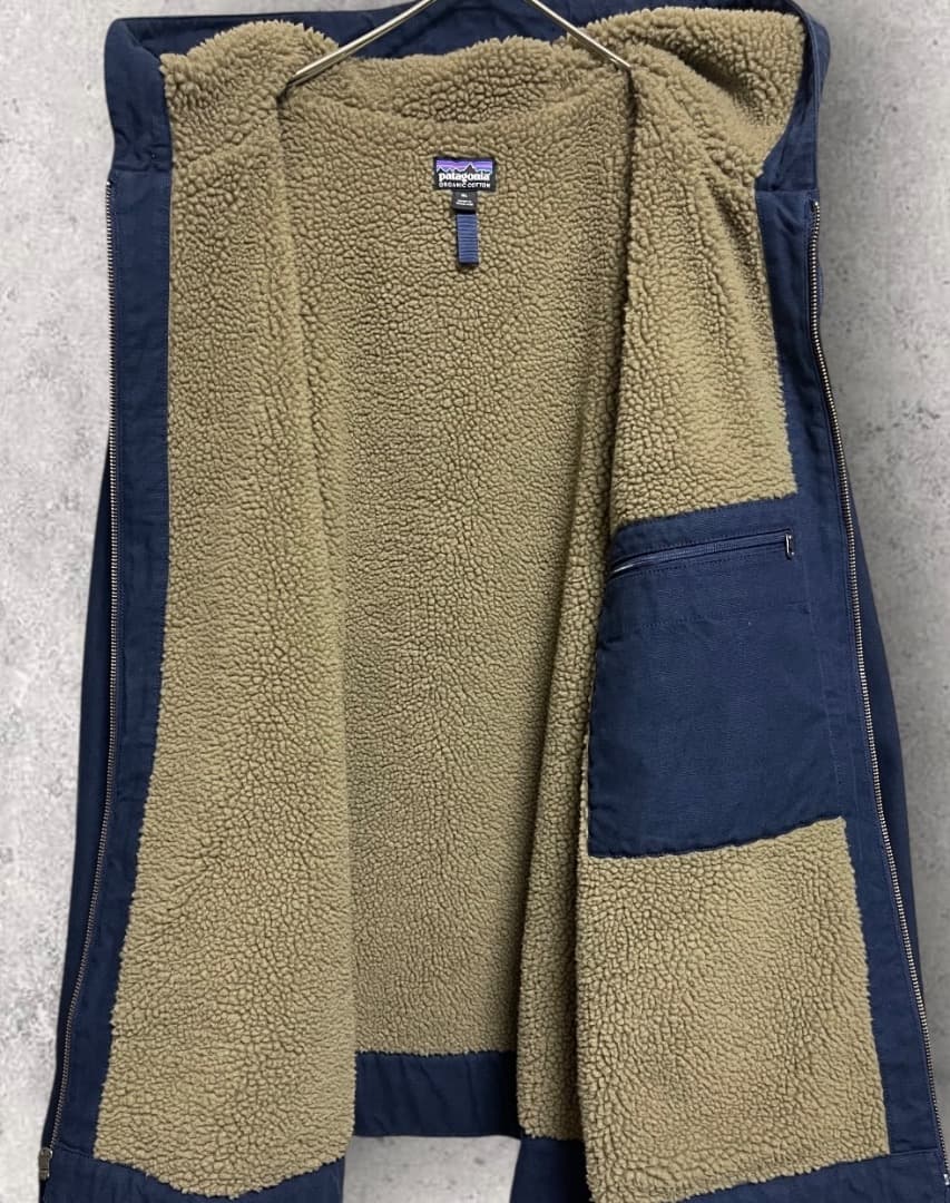 パタゴニア ラインド キャンバス フーディー ジャケット アクティブ 焚き火