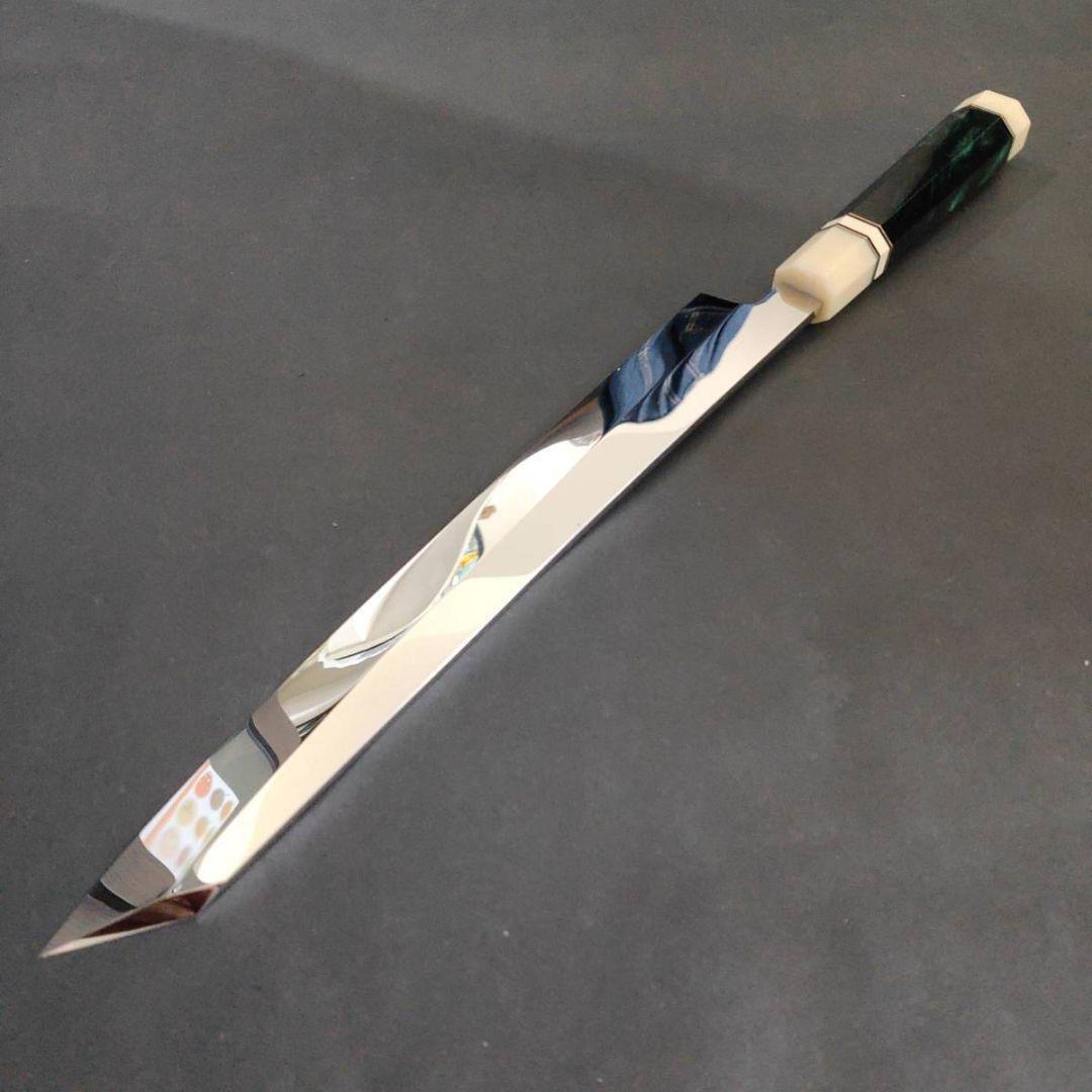 ウルトラ鏡面仕上ステン本焼V金10号切付柳刃包丁270mmモダンビジュアル八角柄