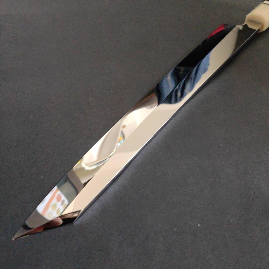 ウルトラ鏡面仕上ステン本焼V金10号切付柳刃包丁270mmモダンビジュアル八角柄