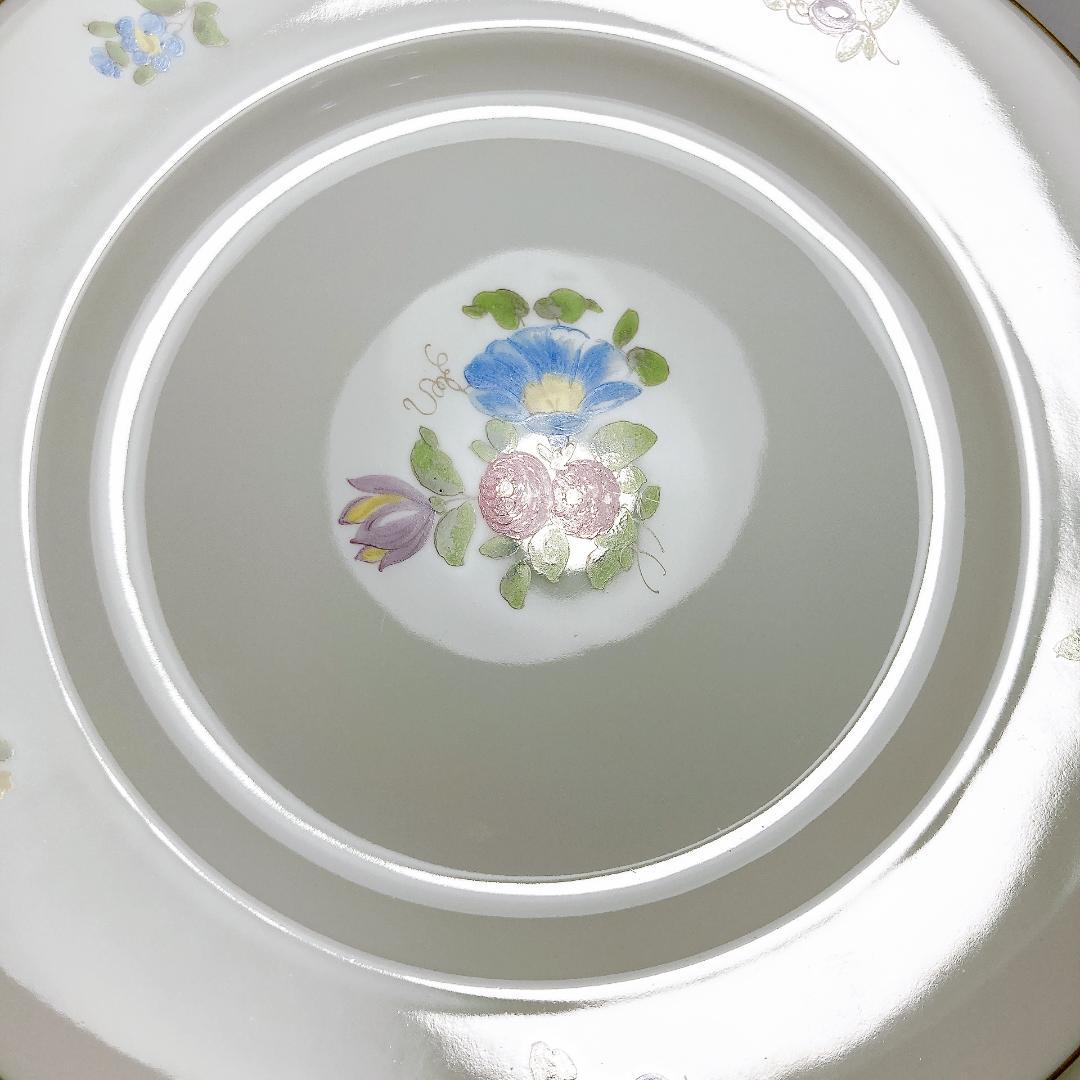 アウガルテン シンプルブーケ プレート 19.5cm 2枚　|3024|